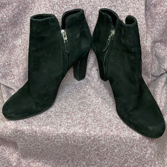 Sam Edelman black suede ankle boots - Picture 1 of 8